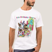 テディベアパーティー4th誕生日Tシャツとギフト Tシャツ (正面)