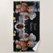 テディベアビーチバディ ビーチタオル (正面)