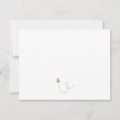 テディベアピクニックティーパーティー誕生日招待状 招待状 (裏面)