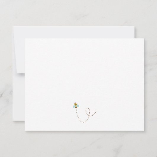 テディベアピクニックティーパーティー誕生日招待状 招待状 (裏面)