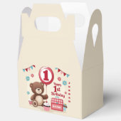 テディベアピクニックハッピー1st誕生日 フェイバーボックス (見開き)