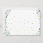 テディベアピクニックフローラ誕生日 招待状 (裏面)