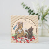 テディベアピクニック招待状 招待状 (スタンド正面)