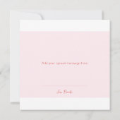 テディベアピンクサンキューカード サンキューカード (裏面)