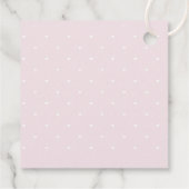 テディベアピンクハート&バルーンベビーガールシャワー フェイバータグ (裏面)