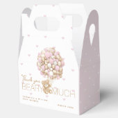 テディベアピンクハート&バルーンベビーガールシャワー フェイバーボックス (オープン)