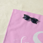 テディベアピンクバルーンビーチタオル子供へ ビーチタオル (インサイチュ)