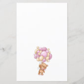 テディベアピンクバルーン語スクランブルゲーム (裏面)