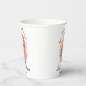 テディベアピンクホットエアバルーンベビー 紙コップ (右)