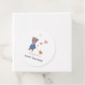 テディベアピンク赤ちゃんシャワー フェイバータグ (インサイチュ)