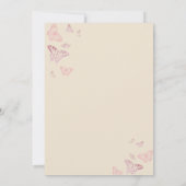 テディベアファースト誕生日パーティーへの招待 招待状 (裏面)