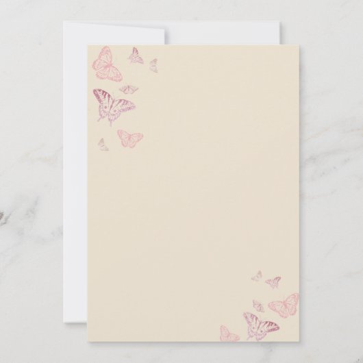 テディベアファースト誕生日パーティーへの招待 招待状 (裏面)