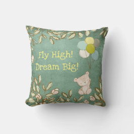 テディベアフライハイドリームバルーン緑のタイプ クッション