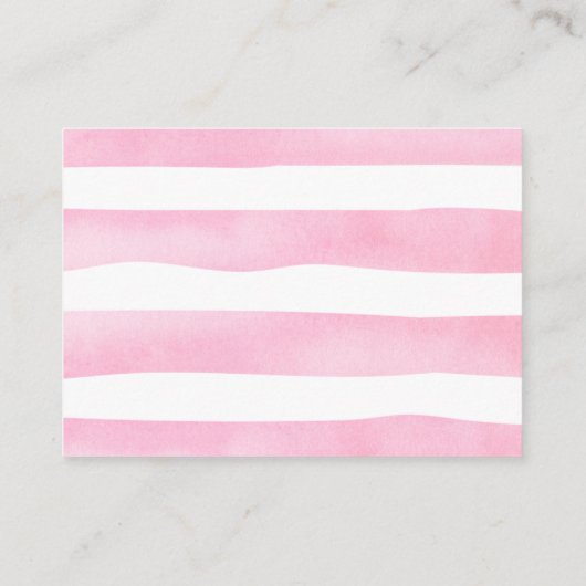 テディベアブックリクエストベビーシャワーエンクロージャ エンクロージャーカード (裏面)