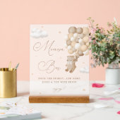 テディベアブラウンベビーシャワーミモザバー アクリルサイン (ウェディング)