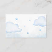 テディベアブルーバルーンおむつラッフル エンクロージャーカード (裏面)