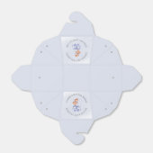 テディベアブルーバルーンウォーター色ボーイベビーシャワー フェイバーボックス (折り畳みなし)