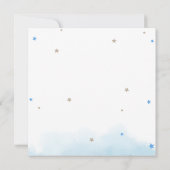 テディベアブルーバルーンサンキューカード サンキューカード (裏面)