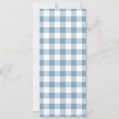 テディベアブルーバルーンベアリー最初の誕生日 招待状 (裏面)