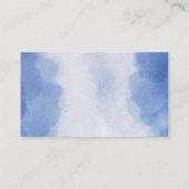 テディベアブルーバルーンベビーシャワーおむつラッフル エンクロージャーカード (裏面)