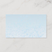 テディベアブルーバルーンベビーシャワーおむつラッフル エンクロージャーカード (裏面)