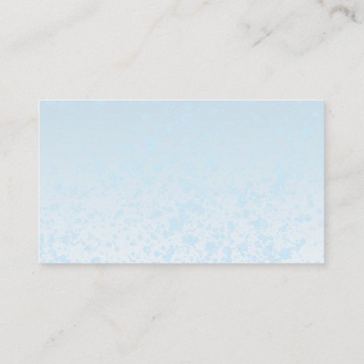 テディベアブルーバルーンベビーシャワーおむつラッフル エンクロージャーカード (裏面)