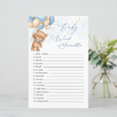 テディベアブルーバルーンワードスクランブルゲーム (スタンド正面)