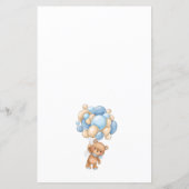 テディベアブルーバルーンワードスクランブルゲーム (裏面)