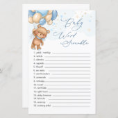 テディベアブルーバルーンワードスクランブルゲーム (正面/裏面)