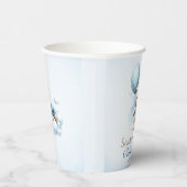 テディベアブルーバルーン男の赤ちゃんシャワー 紙コップ (右)