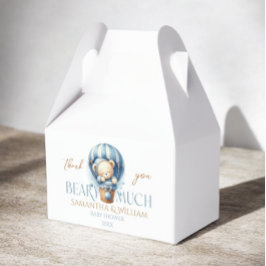 テディベアブルーホットエアバルーン フェイバーボックス