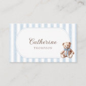 テディベアブルー座席表 プレイスカード (正面)