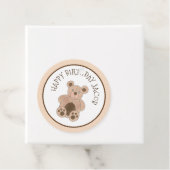 テディベアプラッシュぬいぐるみ動物の誕生日パーティー フェイバータグ (インサイチュ)