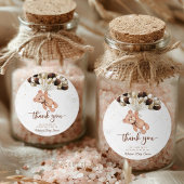 テディベアベイビーシャワー あと少しでワクワクが始まる ラウンドシール