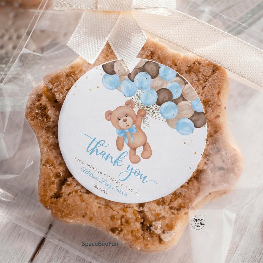 テディベアベイビーシャワー 赤ちゃんの誕生が今から本当に待ち遠しい! サンキューカード