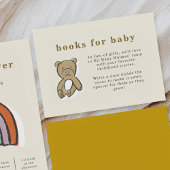 テディベアベビーの赤ちゃんシャワー エンクロージャーカード