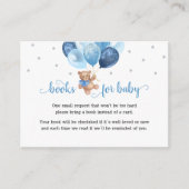 テディベアベビーの赤ちゃんシャワー エンクロージャーカード (正面)