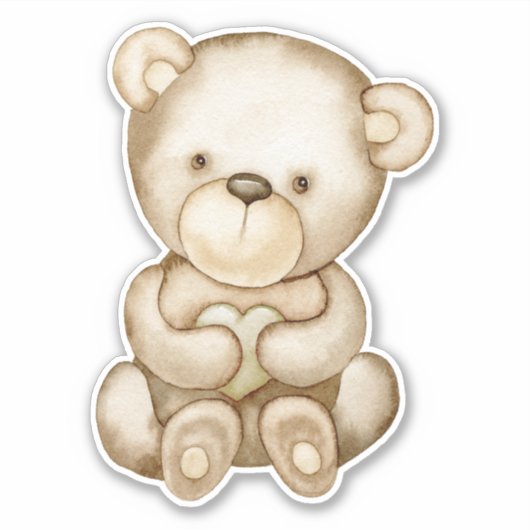 テディベアベビークマかわいい動物シール シール (正面)
