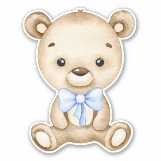 テディベアベビークマかわいい動物シール シール (正面)