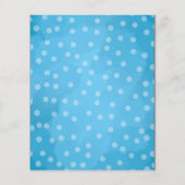 テディベアベビーシャワー予算招待状 (裏面)