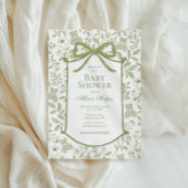 テディベアベビーシャワー招待状 | エレガント 招待状