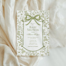 テディベアベビーシャワー招待状 | エレガント