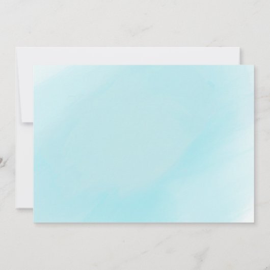 テディベアベビーシャワー招待状 招待状 (裏面)