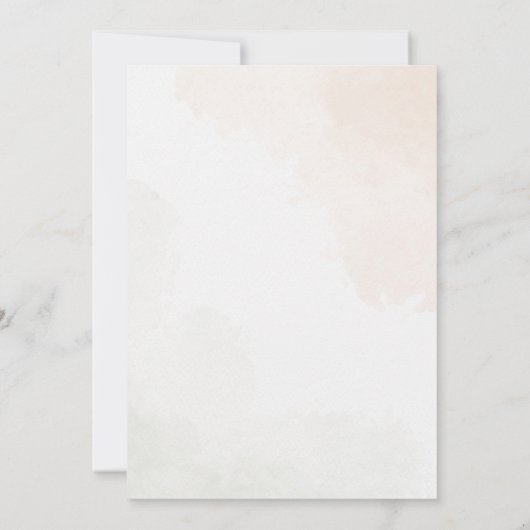 テディベアベビーシャワー招待状 招待状 (裏面)