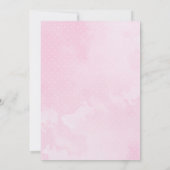 テディベアベビーシャワー招待状 招待状 (裏面)