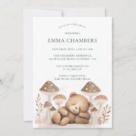 テディベアベビーシャワー招待状 招待状