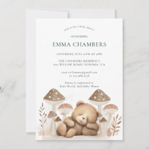 テディベアベビーシャワー招待状 招待状