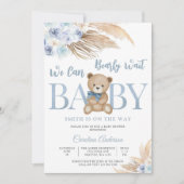 テディベアベビーシャワー招待状 招待状 (正面)