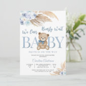 テディベアベビーシャワー招待状 招待状 (スタンド正面)