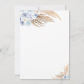 テディベアベビーシャワー招待状 招待状 (裏面)